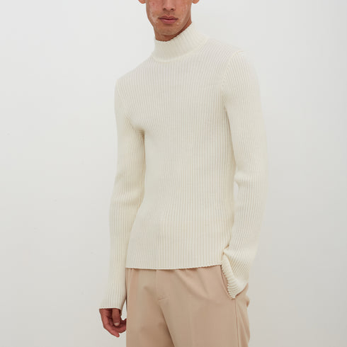 Sunflower Rib Sweater Off White 3017 Degli Uberti